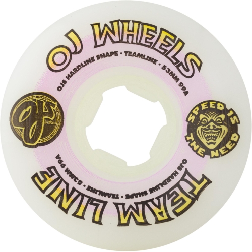 53MM TEAM LINE ORIGINAL WHITE PURPLE/YELLOW HARDLINE 99A