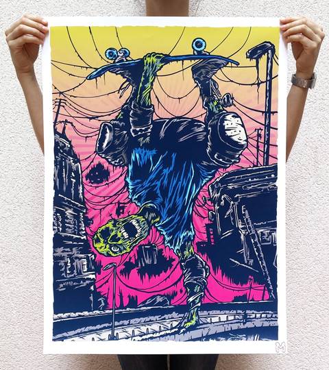 La obra de Marcos Cabrera para la expo Concrete Homeland. Disponible en State Barcelona